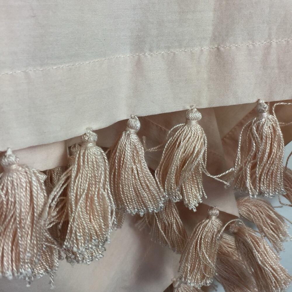 A Peace Treaty Pink Cotton Silk Swim Cover Up Dress Embroidered Tent M/L $285 - Picture 7 of 10